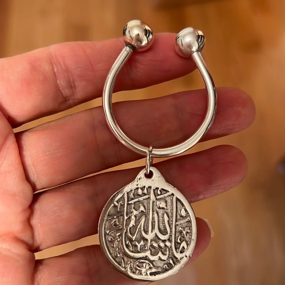 Silver new keychain